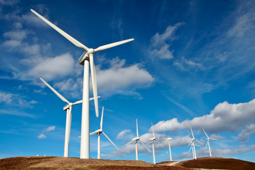 wind turbines farm